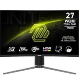MSI MAG27CQ6PF, 27-inch QHD 2560 x 1440 Computer Monitor, 180Hz, HDMI, 0.5ms, Black