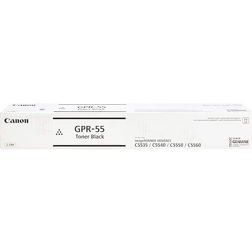 Canon GPR-55BK 0481C003AA C5535 C5540 C5550 C5560 Toner Cartridge (Black) in Retail Packaging