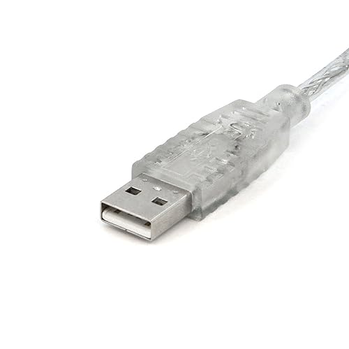 StarTech.com Clear A to B USB 2.0 Cable - USB Cable - 4 pin USB Type A (M) - 4 pin USB Type B (M) - 3 ft - Transparent (USBFAB3T)