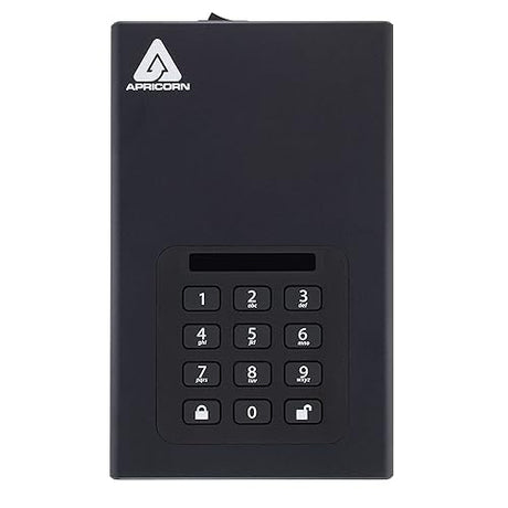 Apricorn Aegis Padlock 12 TB DT 256-bit Encrypted USB 3.0 Hard Drive (ADT-3PL256-12TB)