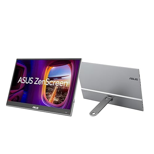 ASUS ZenScreen 16” OLED USB-C portable monitor (MQ16AHE) – Full HD, 100% DCI-P3, 1ms, HDR-10, Mini HDMI, Eye Care, Proximity Sensor, 360° kickstand, Compatible with Laptops, Smartphones, 3 yr warranty