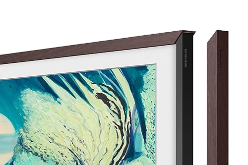 Samsung 43-inch The Frame Customizable Bezel Modern Brown (VG-SCFA43BWBZA, 2021 Model) Modern Brown 43-Inch