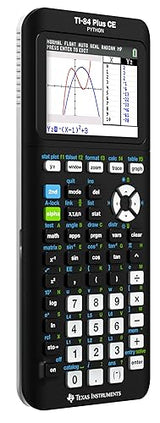 Texas Instruments TI-84 Plus CE Color Graphing Calculator, Black 7.5 Inch Black Standard Packaging