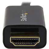 StarTech.com 3ft (1m) DisplayPort to HDMI Cable - 4K 30Hz - DisplayPort to HDMI Adapter Cable - DP 1.2 to HDMI Monitor Cable Converter - Latching DP Connector - Passive DP to HDMI Cord (DP2HDMM1MB)