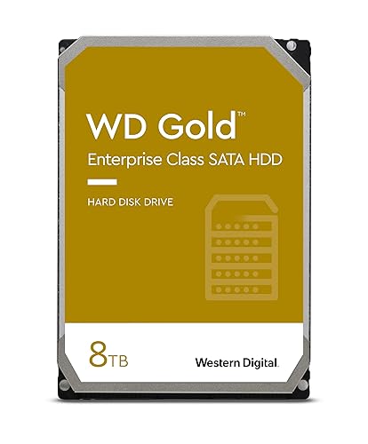Western Digital 8TB WD Gold Enterprise Class Internal Hard Drive - 7200 RPM Class, SATA 6 Gb/s, 256 MB Cache, 3.5 - WD8004FRYZ