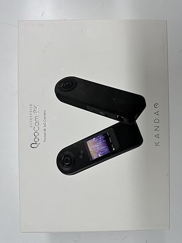 KanDao QooCam 8k Enterprise 2024 Professional Live Camera, in-Camera 8K 30FPS 360 Live Solution, 1.5X Sensor*, Max 150mbps Bitrate Super-high Resolution Cam for Live Streaming Camera