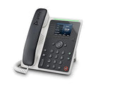 Poly Edge E220 IP Desk Phone (Plantronics + Polycom) – Designed for Common Areas – 4-line Keys for up to 16 Lines – Integrated Bluetooth for Mobile Phone & Headset Pairing – New Accessibility Options