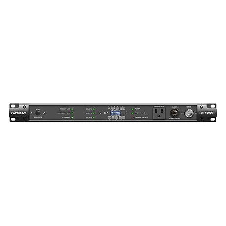 Furman CN1800S 15A Smart Sequencing Power Conditioner - Advanced AC Protection and Noise Filtration - Extreme Voltage Shutdown - 9 Total Outlets - Black