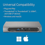 Kensington SD5800T Thunderbolt 4 and USB4 Quad 4K Display Docking Station, 98W Charging, 2 x HDMI, 2 x DP, 2.5G Ethernet, Card Readers, for Windows/masOS (K32856NA) Display: Quad HDMI+DP