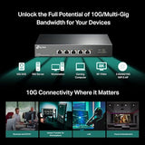 TP-Link TL-SX105 | 5 Port 10G/Multi-Gig Unmanaged Ethernet Switch | Desktop/Wall-Mount | Plug & Play | Fanless | Sturdy Metal Casing | Speed Auto-Negotiation 5 Port | 10G