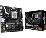 ASRock B850M-X R2.0 AM5 Micro-ATX Motherboard: AMD Ryzen 9000/8000/7000 Ready | DDR5 8200+ OC | PCIe 5.0 M.2 | 2.5G LAN | USB 3.2 Type-C | HDMI/DP
