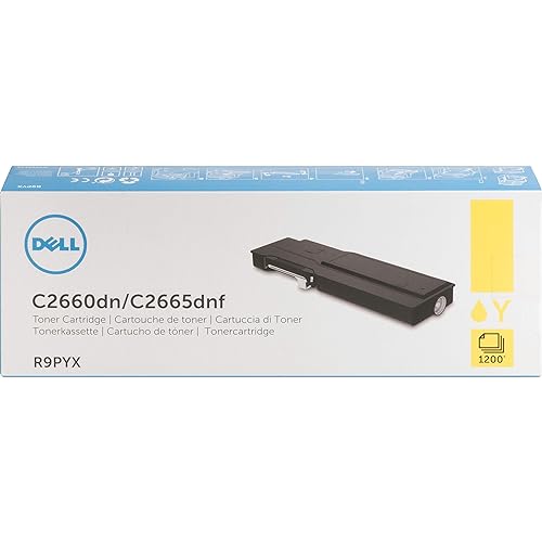 Dell R9PYX Toner Cartridge C2660dn/C2665dnf Color Laser Printer, Yellow