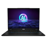 MSI Stealth 18 AI Studio 18” 240Hz QHD+ Gaming Laptop: Intel Ultra 9-185H, NVIDIA Geforce RTX 4080, 32GB DDR5, 1TB NVMe SSD, Cooler Boost 5, Win 11: Black A1VHG-019US