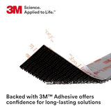 3M Dual Lock Reclosable Fastener TB3550CF, Type 250/250, 1 Roll, Black, 1 in x 10 ft, Industrial Use, Temperature, Moisture, UV Resistant, Snaps Shut, Durable for Repeated Opening and Closing