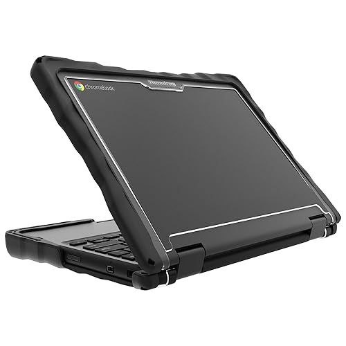 Gumdrop Droptech Hard Shell Laptop Case ONLY Compatible with Dell Chromebook 3120 | 3110 | 3100 (2-in-1) 11.6 inch Rugged Plus Drop Tested Reliable Computer Protection for Kids Student Work Personal 2-in-1 New Black