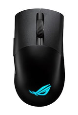 Asus ROG Keris Wireless AimPoint Gaming Mouse, Tri-mode connectivity (2.4GHz RF, Bluetooth, Wired), 36000 DPI sensor, 5 programmable buttons, ROG SpeedNova, Replaceable switches, Paracord cable, Black