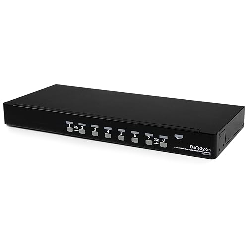 StarTech.com 8-Port USB KVM Swith with OSD - TAA Compliant - 1U Rack Mountable VGA KVM Switch (SV831DUSBU)