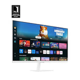 Samsung 32 inch M5 White FHD Smart Monitor with Smart TV Apps, Gaming Hub, Multiple Ports (LS32DM501ENXZA) [Canada Version] (2024)