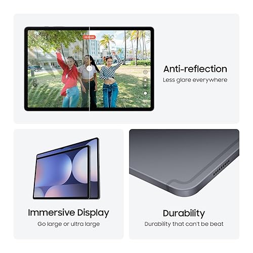 Samsung Galaxy Tab S10+ Gray 256GB - AI Tablet, 12.4, AMOLED 2X, Anti-Reflection, 420 Nits, Quad Speakers, S Pen Included (CAD Version & Warranty) Gray 256GB Tab S10+ Tablet Only