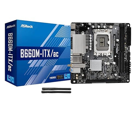 ASRock ASRock B660M-ITX/ac Compatible with Intel B660 Series CPU (LGA1700) B660 Mini ATX Motherboard (1808826)