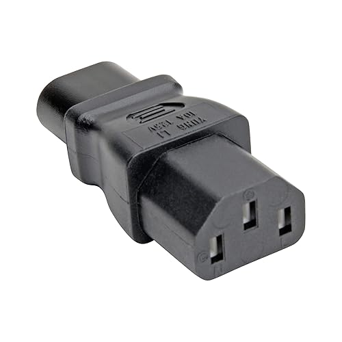 Tripp Lite Power Cord Adapter (C8 to C13 Adapter), 10A, 125V, Black (P003-000)