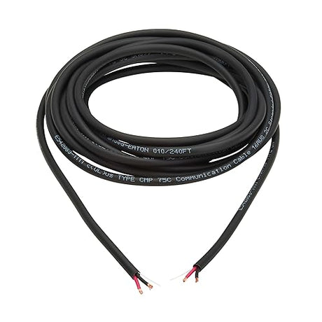 Tripp Lite 2-Conductor Bulk Speaker Wire, 250ft / 76.2 Meters, Plenum and Riser Rated, 16 AWG, Stranded Wire, CMP Jacket Rating, Lifetime Manufacturer's Warranty (A240-002-16P)