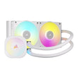 Corsair iCUE Link Titan 240 RX RGB Liquid CPU Cooler – 240mm AIO – 2X RX120 RGB Fans Included – Fits Intel LGA 1851/1700, AMD AM5/AM4 – iCUE Link System Hub Included – White White 240mm AIO