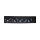 StarTech.com 4-Port DisplayPort KVM Switch, 8K 60Hz / 4K 144Hz, Single Display, DP 1.4, 2X USB 3.0 Ports, 4X USB 2.0 HID Ports, Push-Button & Hotkey Switching, TAA Compliant (D86A2-4-PORT-8K-KVM)