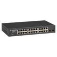 Black Box Gigabit Ethernet Managed Switch - (24) RJ-45, (2) SFP - 24 Ports - Manageable - TAA Compliant - 2 Layer Supported - Modular - Twisted Pair, Optical Fiber - 1U High - Desktop, Rack-mountable