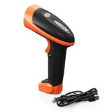 AMBIR BR100 Wired/USB Barcode Scanner: Supports-1D,2D,PDF417, & QR barcodes. OS: Win, Mac, Linux, Android. Read: Phone/Tablet Screens, Wrinkled/Low Quality barcodes. HID Device-Plug&Play-Black/Orange