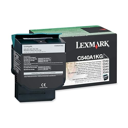Lexmark Black Return Program Toner Cartridge for US Government, 1000 Yield (70C00KG)