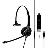 Sennheiser SC 635 USB (507254) - Single-Sided Business Headset | UC Optimized and Skype for Business Certified | for Mobile Phone, Tablet, Softphone, and PC (Black) SC635 USB