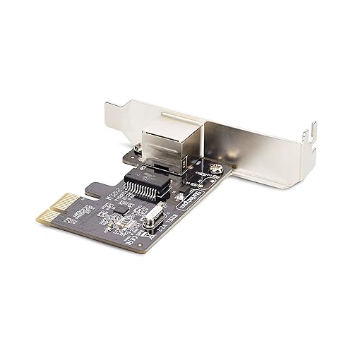 StarTech.com 1-Port Gigabit PCIe Network Adapter Card, Low-Profile NIC, PCI Express LAN Card, Realtek RTL8111H, TAA Compliant