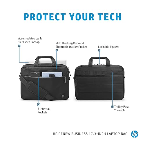 HP Hewlett Packard Renew Business Laptop Shoulder Bag 43.9 cm (17.3 Inches)