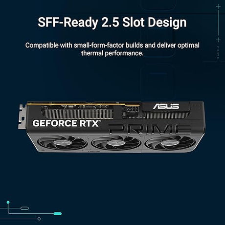 The SFF-Ready ASUS Prime GeForce RTX™ 5050 8GB GDDR6 OC Edition Graphics Card (PCIe® 5.0, 8GB GDDR6, HDMI®/DP 2.1, 2.5-Slot, Axial-tech Fans, Dual BIOS)