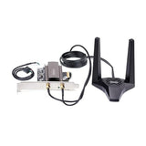 StarTech.com Wi-Fi 6E PCIe Network Card, Bluetooth 5.3, Magnetic Antenna Base, Tri-Band 802.11ax, AX5400 NIC, Windows/Linux