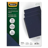 Fellowes Linen Presentation Covers, 11-1/4-Inch x 8-3/4-Inch, Navy, 200-Pack (52113)