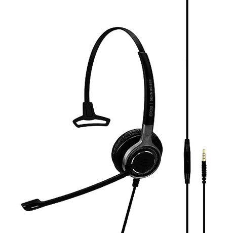 Sennheiser SC 635 (507253) - Single-Sided Business Headset | for Mobile Phone and Tablet | with HD Sound & Ultra Noise-Cancelling Microphone (Black) SC635