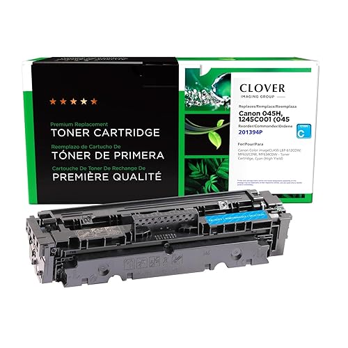 Clover Remanufactured High Yield Toner Cartridge Replacement for Canon 045H (1245C001) | Cyan