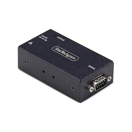 StarTech.com 1-Port Serial to Ethernet Adapter, IP Serial Device Server for Remote RS232 Devices, Wall/DIN Rail, LAN to DB9