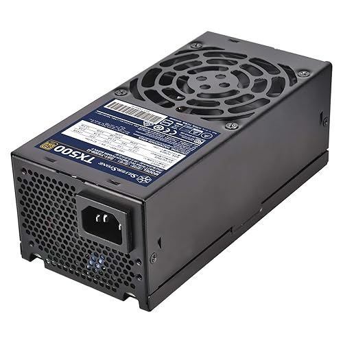 SilverStone Technology 500W Fixed Cable TFX Power Supply 80 Plus Gold TX500-G (SST-TX500-G)