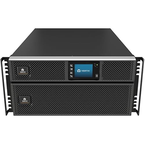 Vertiv Liebert GXT5 UPS with RDU 101/Webcard - 10kVA 10kW 208V, Online Double Conversion 5U Rack/Tower, Energy Star Certified, Lead Acid, Sine Wave, Battery Backup, 1.0 Power Factor(GXT5-10KHVRT5UXLN) UPS w/ Network Card 10kVA/10kW 208V