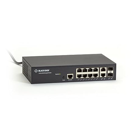 Black Box 10-Port Gigabit Ethernet Switch Managed