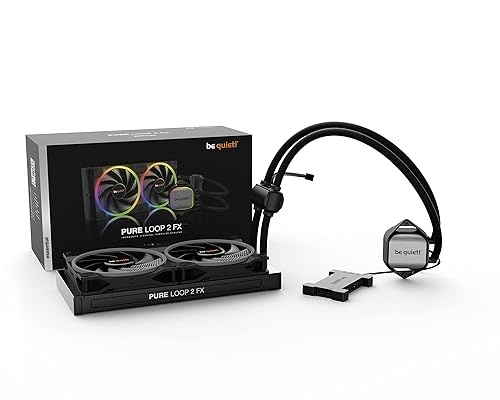 be quiet! Pure Loop 2 FX 280mm, CPU Liquid Cooler for Intel Core i3/i5/i7 or AMD Ryzen 3/5/7, ARGB LED Illumination, 2X Light Wings PWM high-Speed Fan -BW014