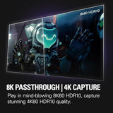 Elgato 4K Pro, Internal Capture Card: 8K60 Passthrough/4K60 HDR10 with Ultra-Low Latency on PS5|Pro, Xbox Series X|S, Nintendo Switch 2, for Streaming & Recording, Works with PC and Dual PC Setups
