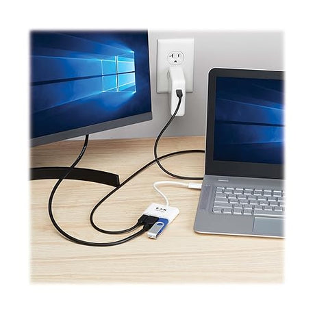 Tripp Lite Multiport Adapter USB-C Hub for Laptop - HDMI, USB, and USB-C Ports | 4K@60Hz HDMI, USB 3.2 Gen 1 with 5 Gbps Data Transfer, 140W PD Charging, 3-Year Warranty (U444-06N-H4U-C3)