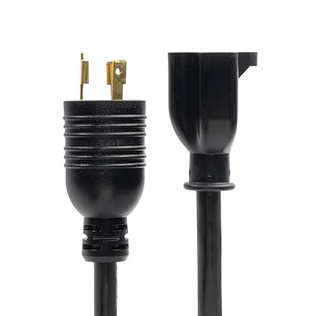 StarTech.com 6in (15cm) Heavy Duty Power Cord, NEMA L5-20P to NEMA 5-20R, AC Power Adapter Cable, 20A 125V, 12AWG, Heavy Gauge Power Cable - UL Listed (K31D-2U00-POWER-CORD)