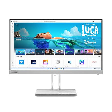 Lenovo L22e-40 Monitor, 21.45” Display, Full HD Resolution, 250 nits Brightness, 75Hz Refresh Rate, AMD FreeSync, HDMI and VGA Ports, Tilt-Adjustable Stand, Natural Low Blue Light, Cloud Grey