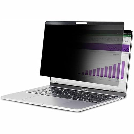 StarTech.com 15-Inch Laptop Privacy Screen - Matte or Glossy - Magnetic - 30+/- Degree Privacy - MacBook Pro (PRIVSCNMAC15)