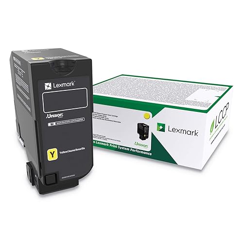 Lexmark High Yield Yellow Return Program Toner Cartridge for US Government, 12000 Yield (74C0HYG)